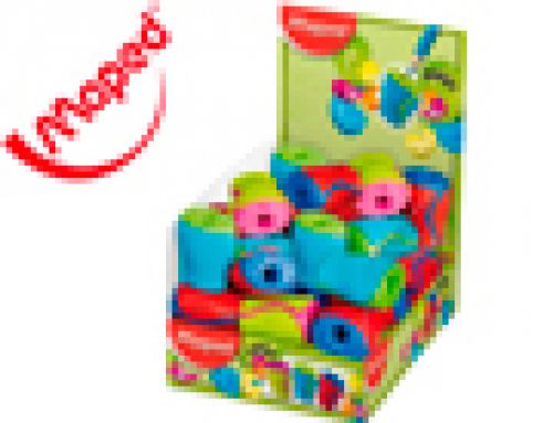 Apara lapis maped plastico boogy um uso com deposito cores sortidas , Maped , 53905 , 3154140633110
